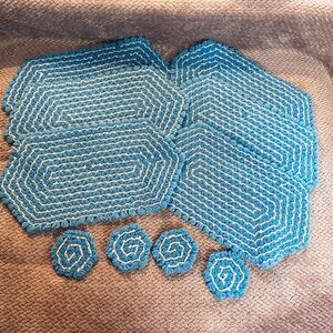 Crotcheted Placemats and Coasters